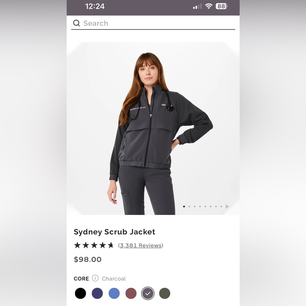 FIGS Sydney Scrub Jacket